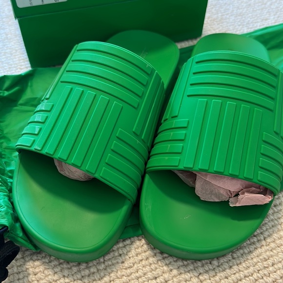 Bottega Veneta Green Slider Sandals EU size 40 - Picture 2 of 6